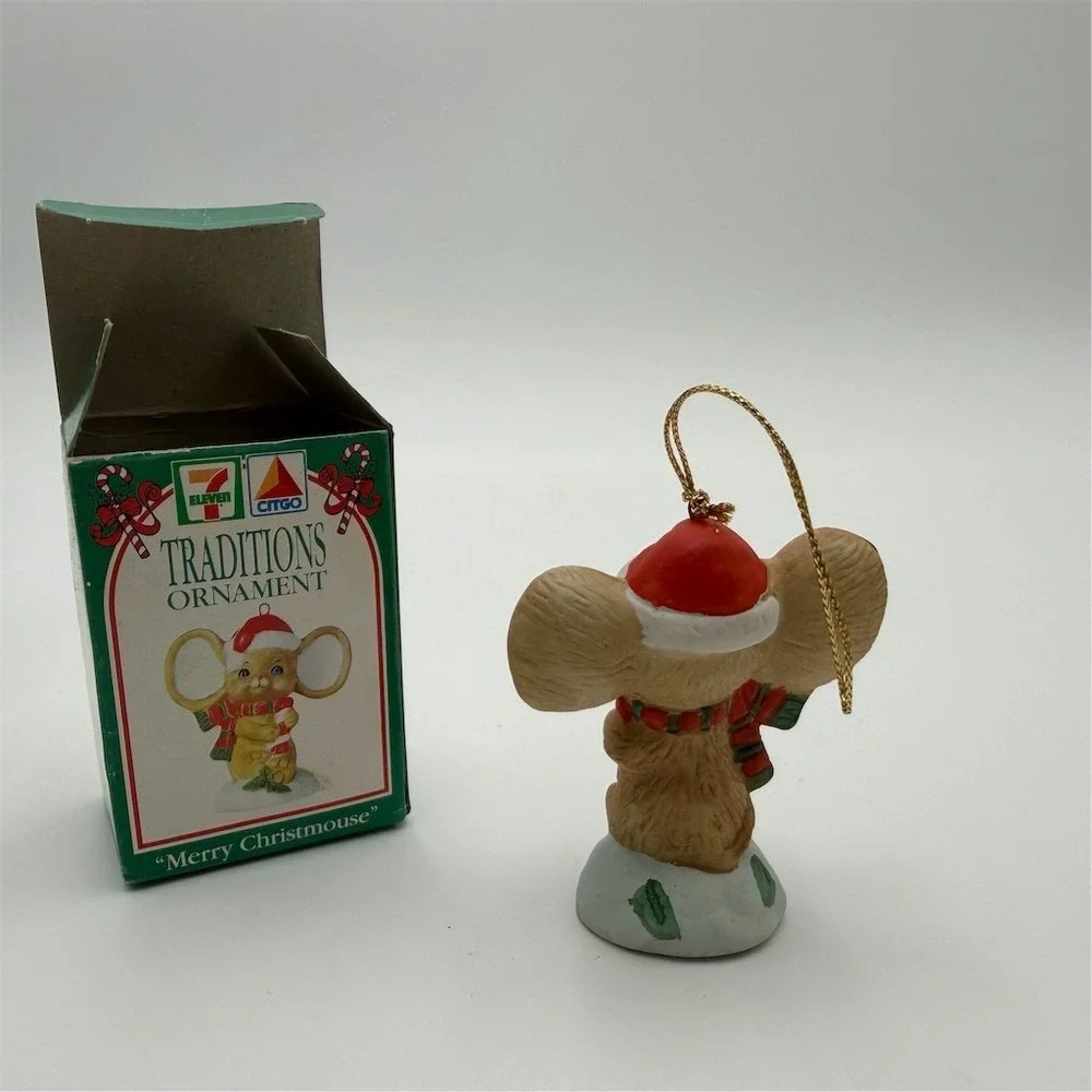 7-Eleven CITGO Traditions Merry Christmouse Christmas Ornament‎ w/ Box